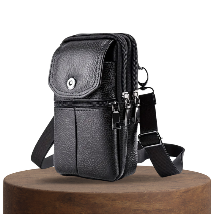 Robert - Compact Leather Crossbody Bag for Travel and Daily Use