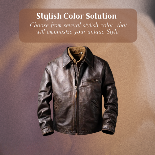 Magnus | Men’s Dark Brown Classic Style Leather Jacket