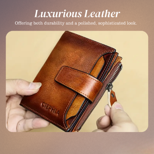 Callum | Vintage Leather RFID Duo-fold Wallet