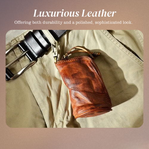 Steve | Leather Zippered Key Holder Wallet