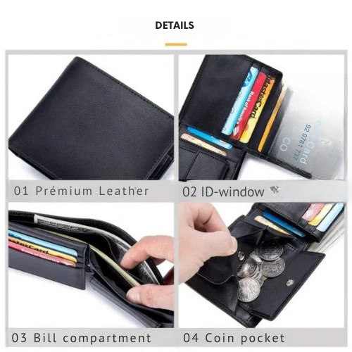 Samuel - Stylish RFID Leather Wallet