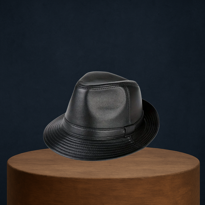 Timothy | Classic Leather Fedora Hat