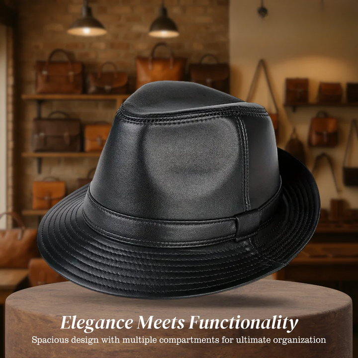 Timothy | Classic Leather Fedora Hat