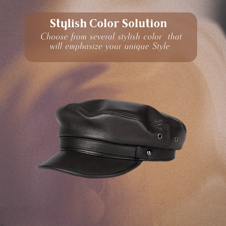 Arthur | Leather Fiddler Cap