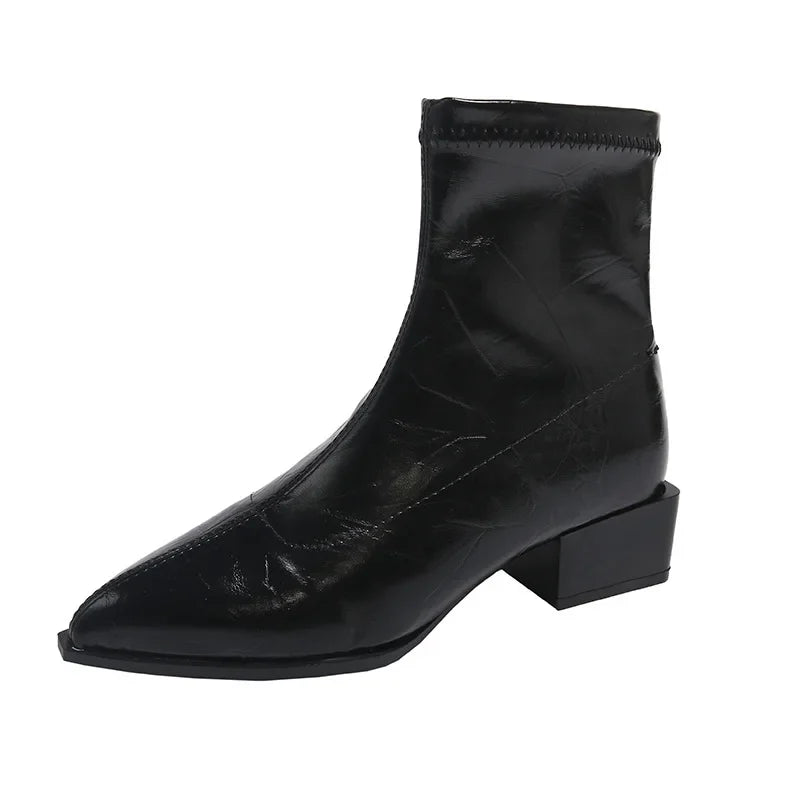 Wide Fit Pointed Toe Boots