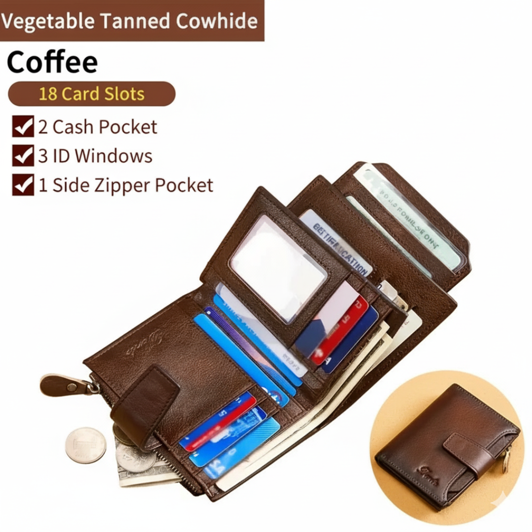 Liam | Vintage RFID Leather Wallet