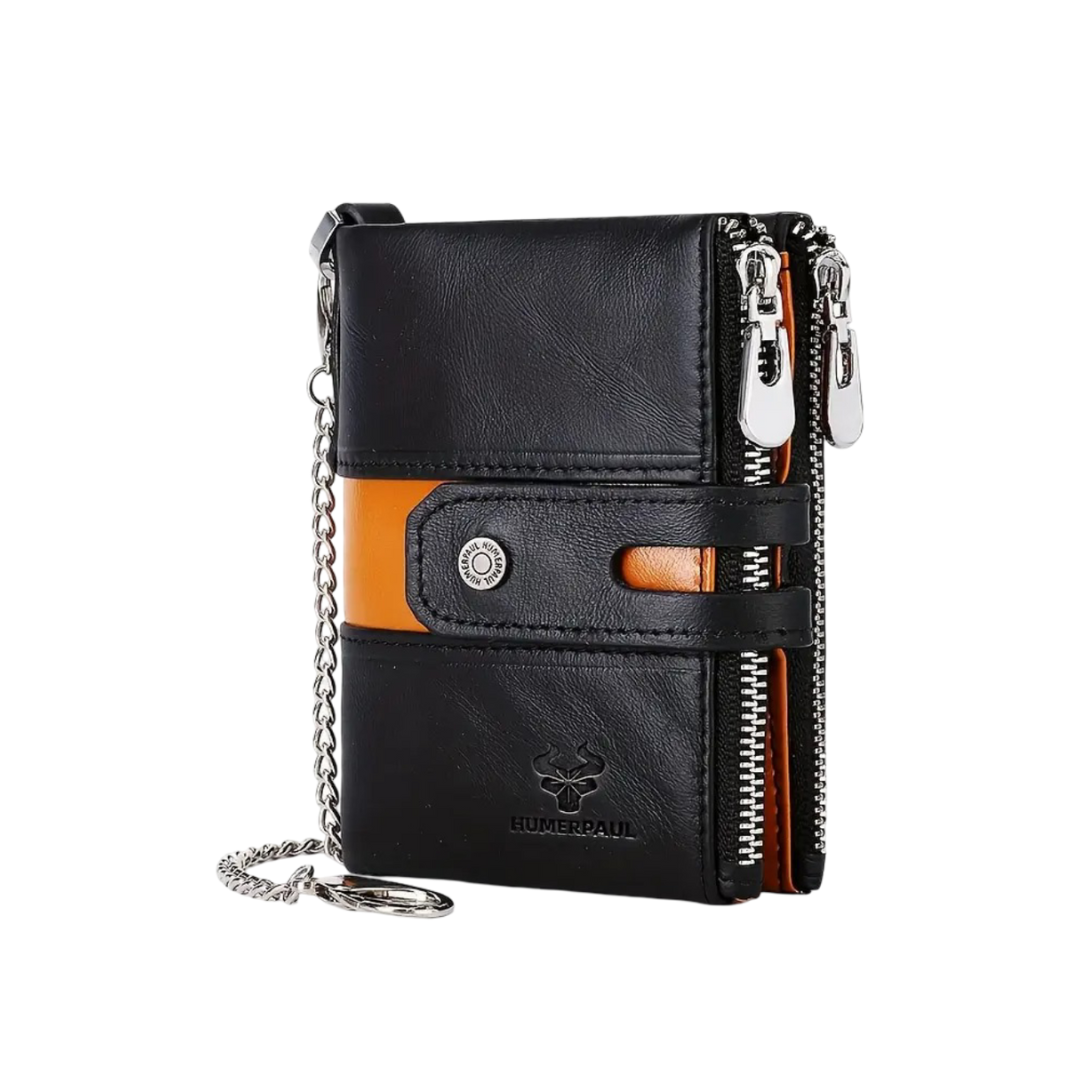 Roque | Leather Chain Strap with Multiple Compartments | Wallet