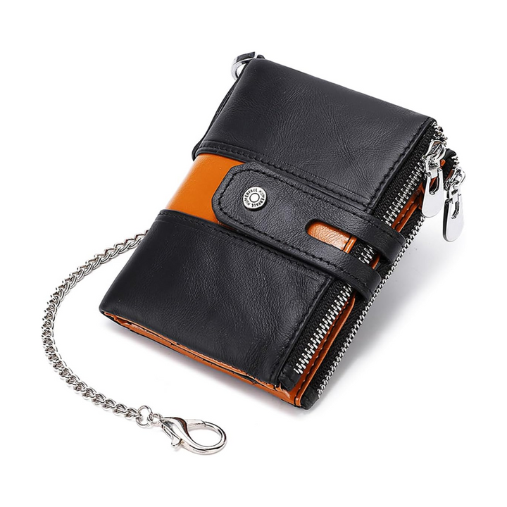 Roque | Leather Chain Strap with Multiple Compartments | Wallet
