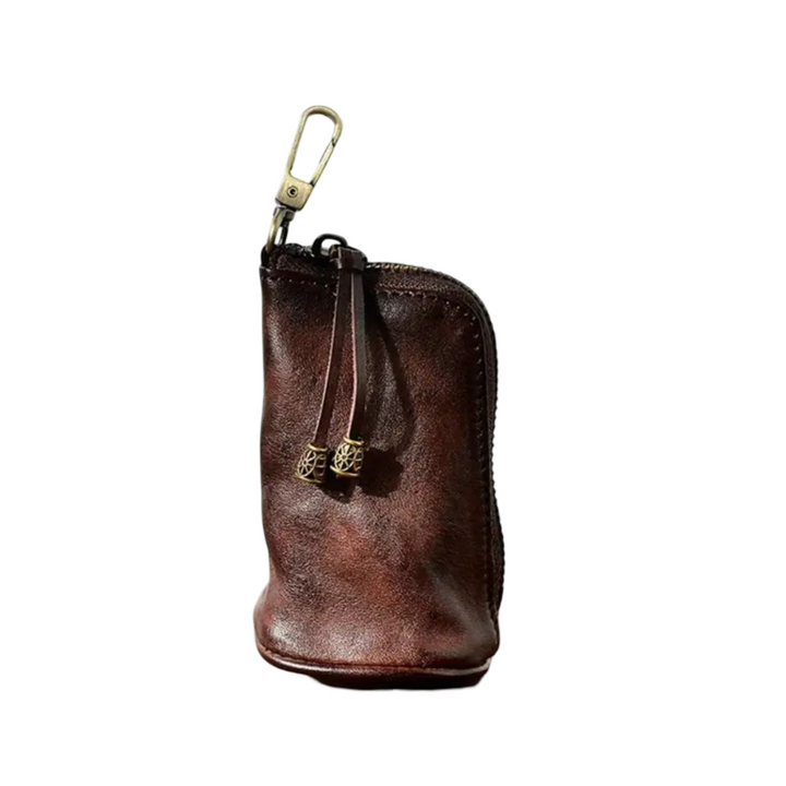 Steve | Leather Zippered Key Holder Wallet