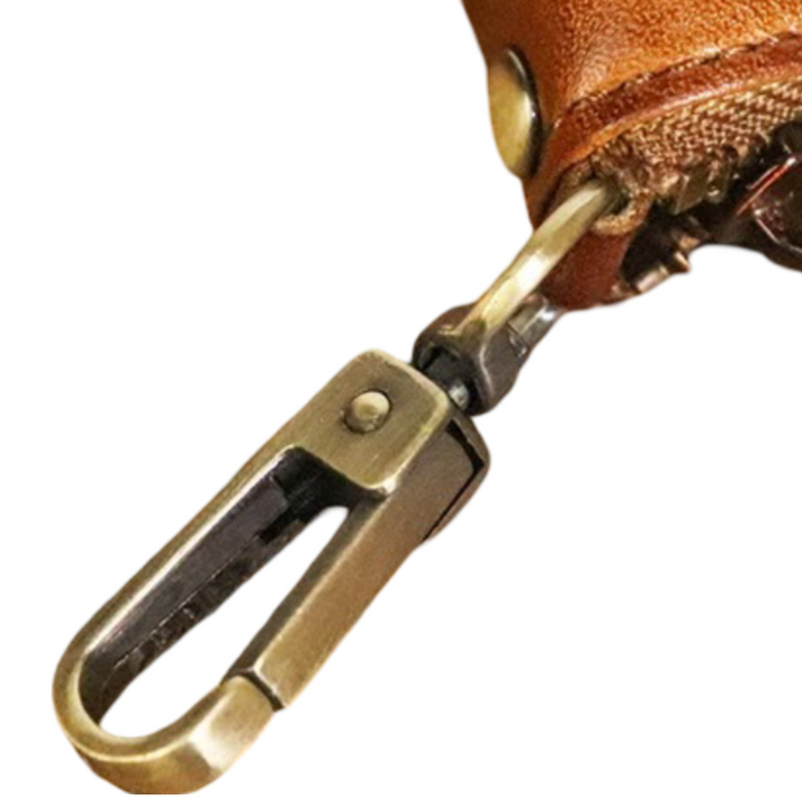 Steve | Leather Zippered Key Holder Wallet