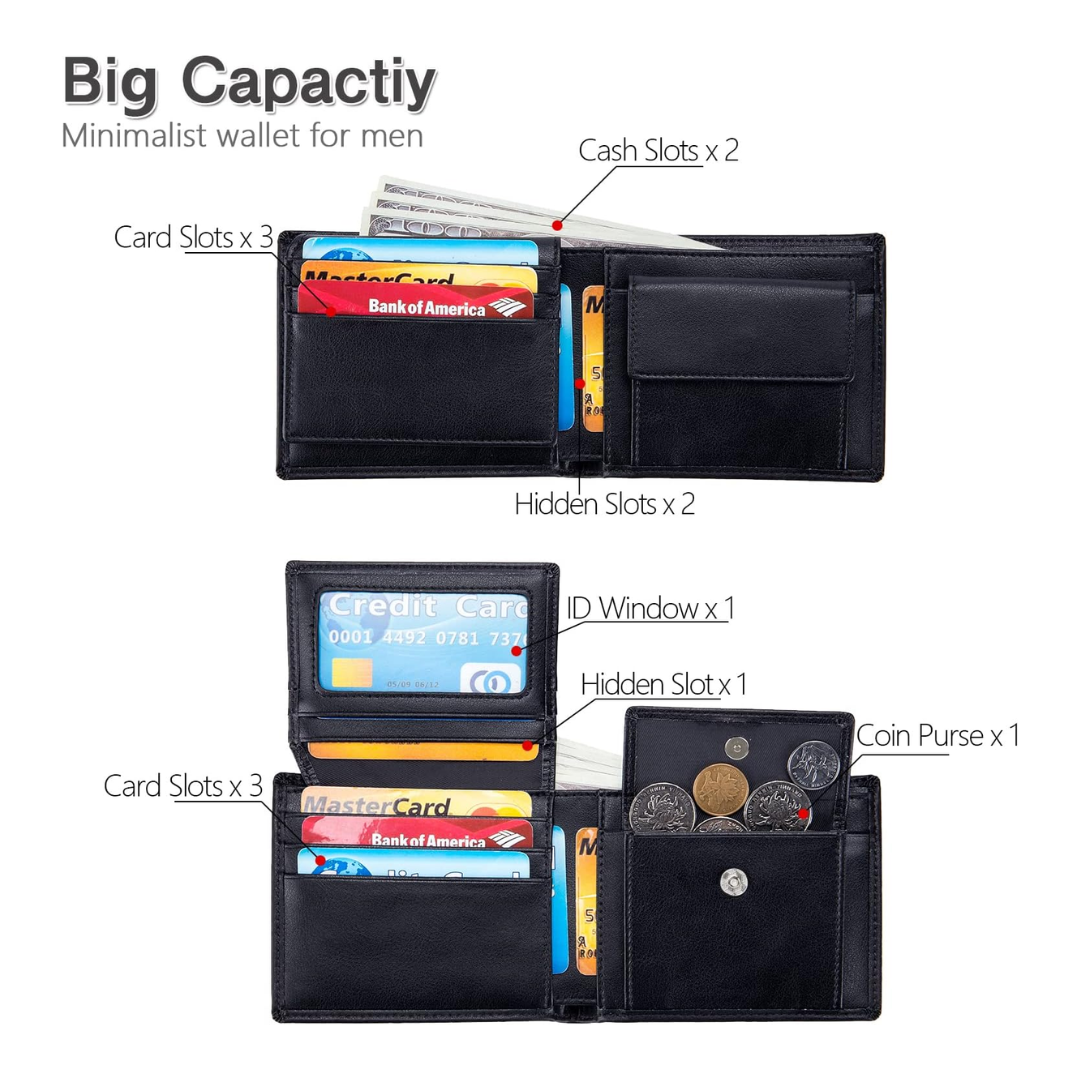 Sebastian | Two-Tone Leather Bifold | Wallet