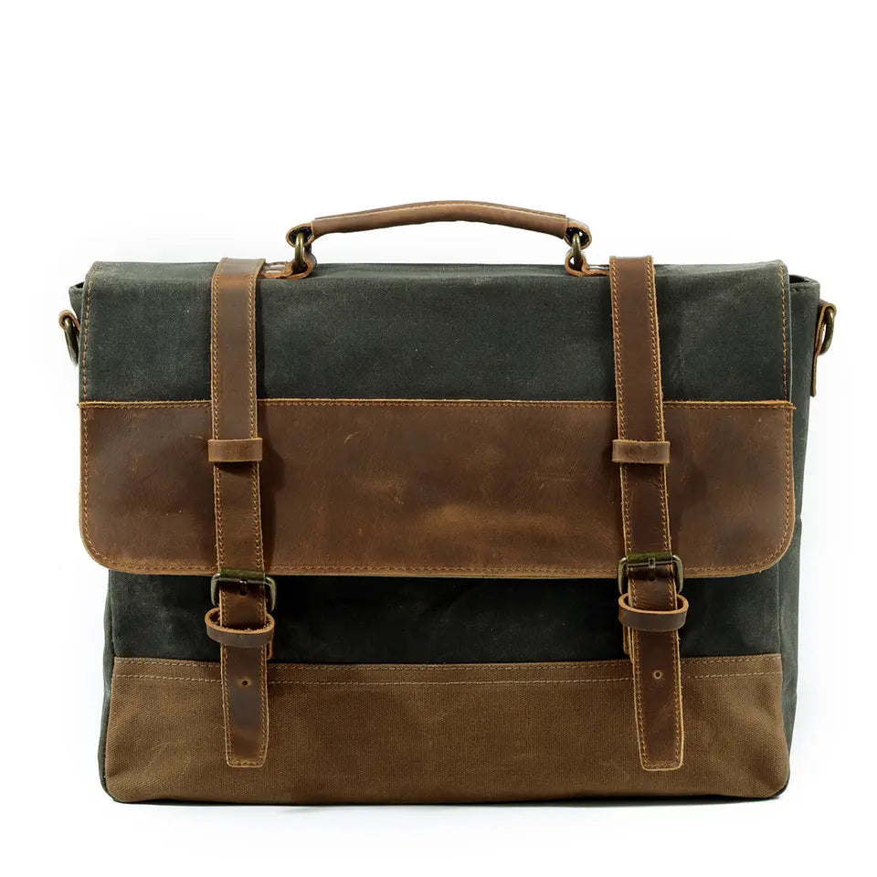 Jack - Water-Resistant Waxed Canvas Messenger Bag