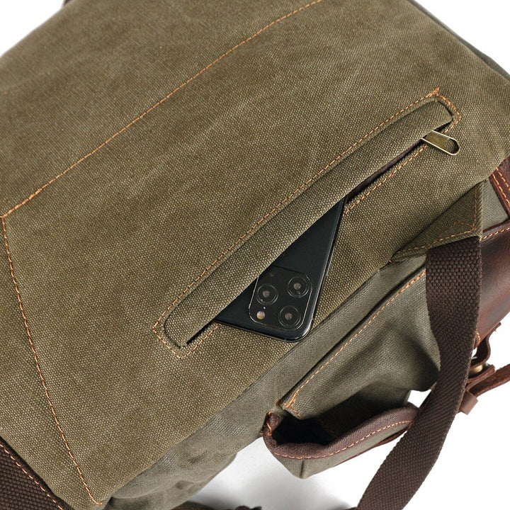 John - Heavy-Duty Canvas Hiking Backpack
