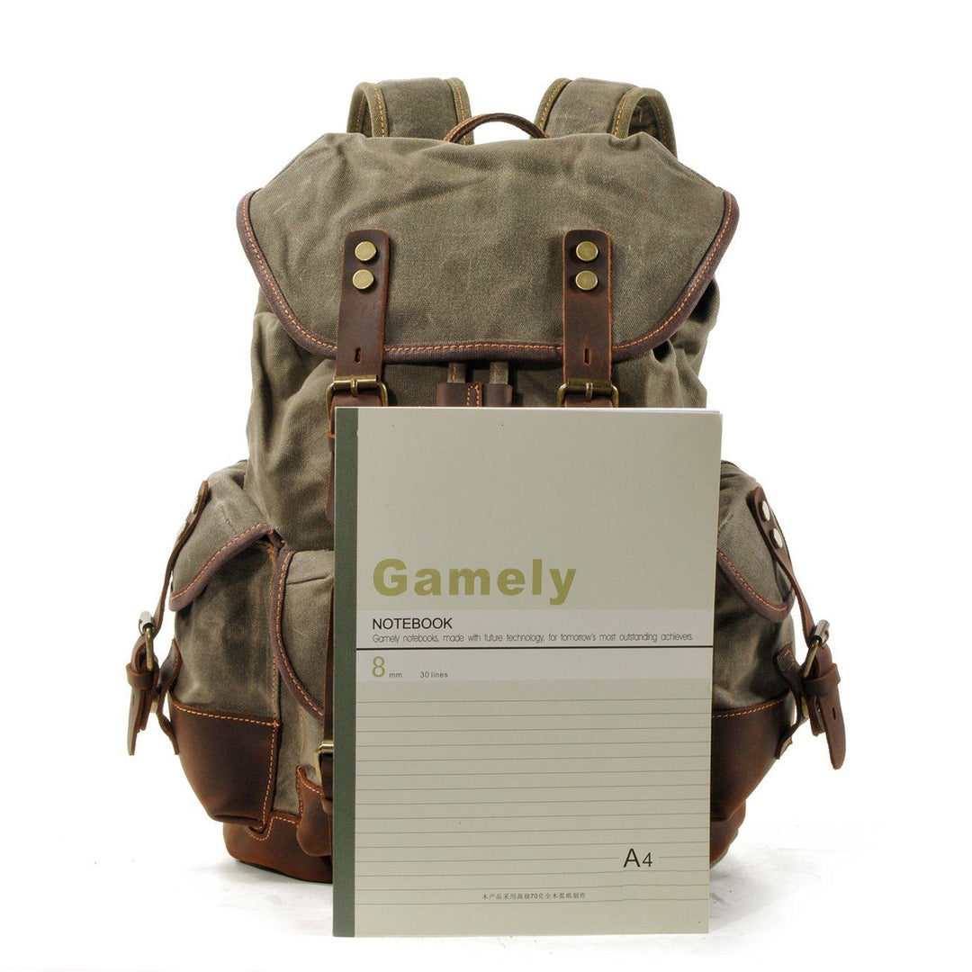 John - Heavy-Duty Canvas Hiking Backpack