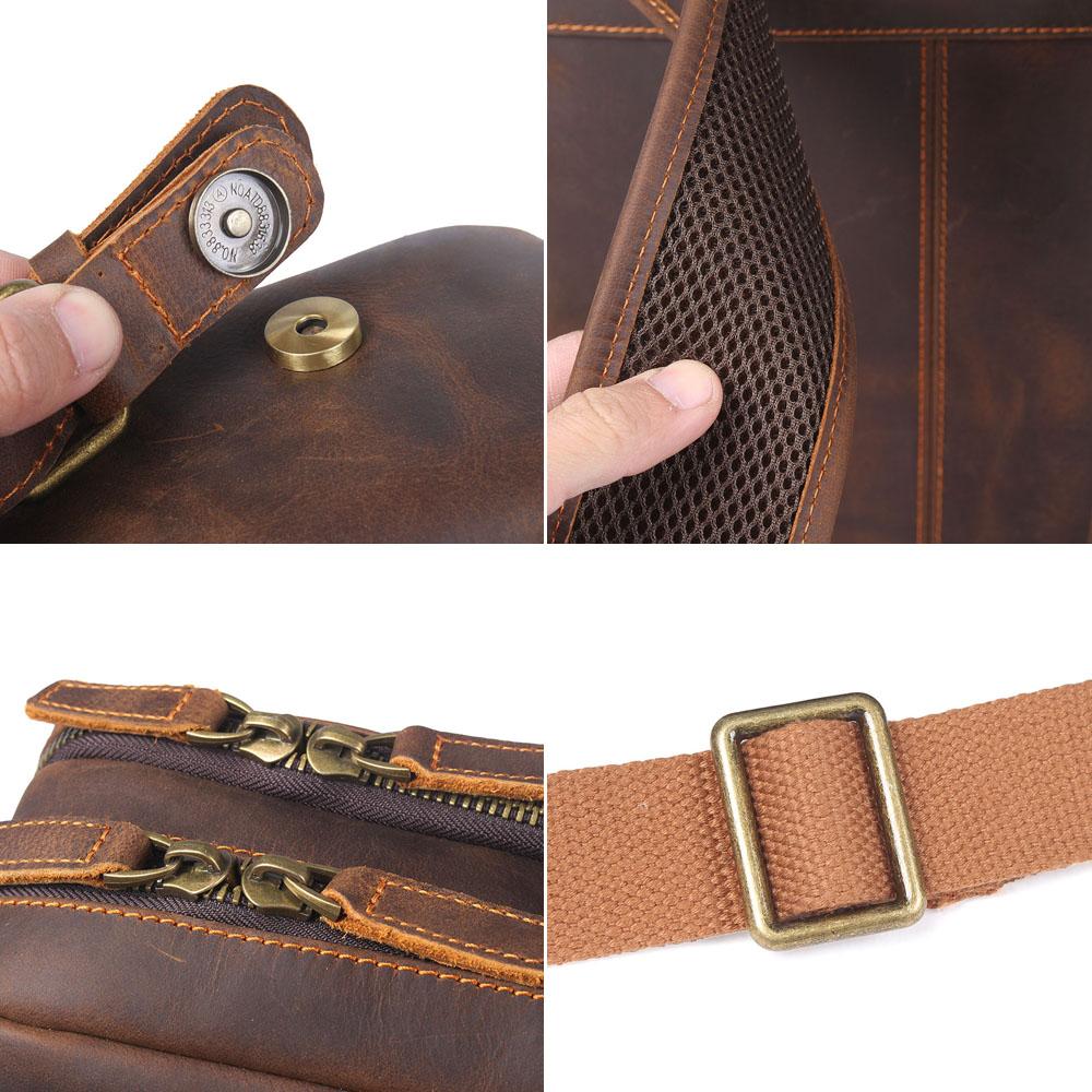 Robert - Retro Leather Travel Backpack