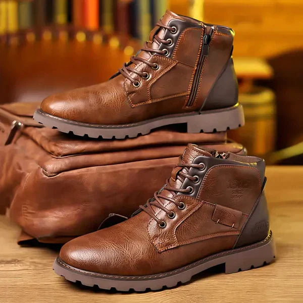Benjamin | Durable Leather Lace-Up Boots