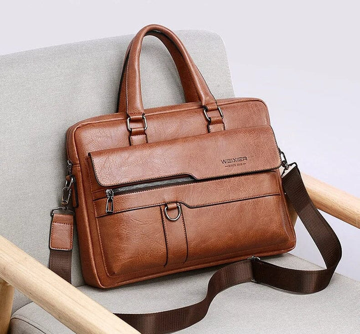 Barry | Leather Work Briefcase