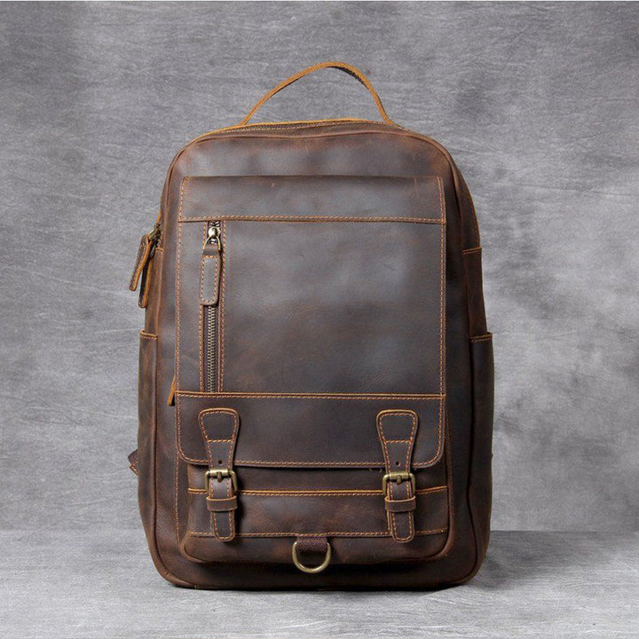 Jason - Premium Tan Leather Backpack