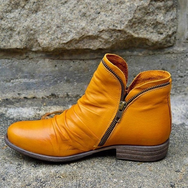 Zipped Everyday Leather Boots