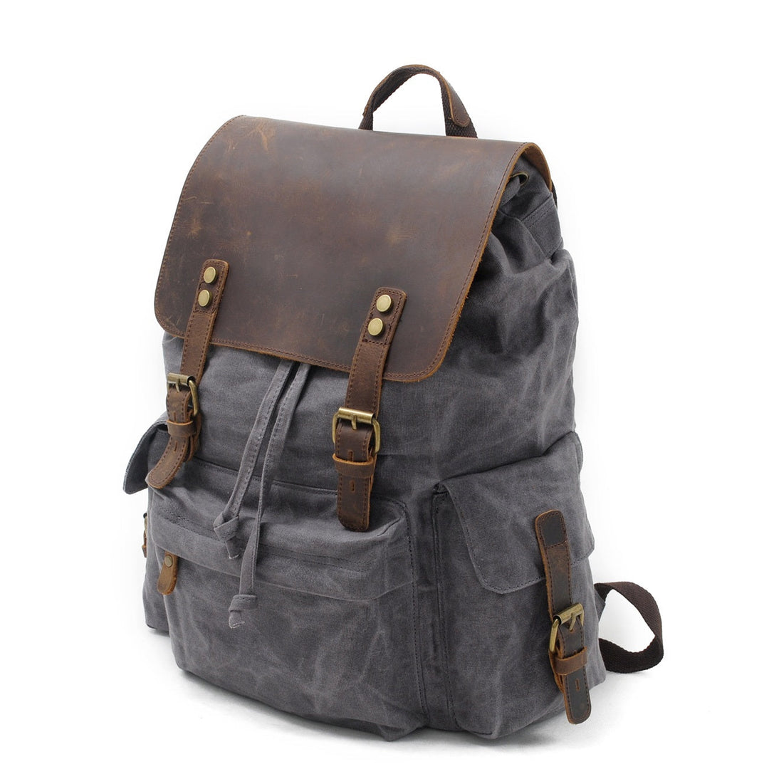 Jacob - Vintage Waxed Canvas Backpack