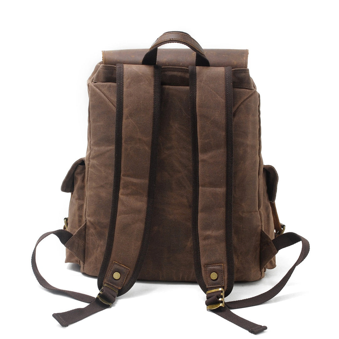 Jacob - Vintage Waxed Canvas Backpack