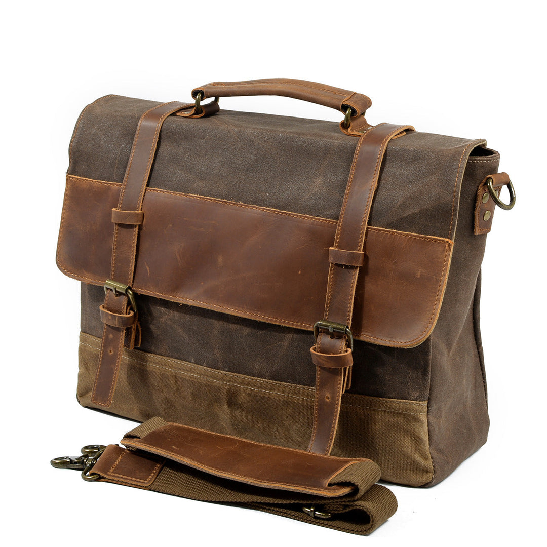 Jack - Water-Resistant Waxed Canvas Messenger Bag