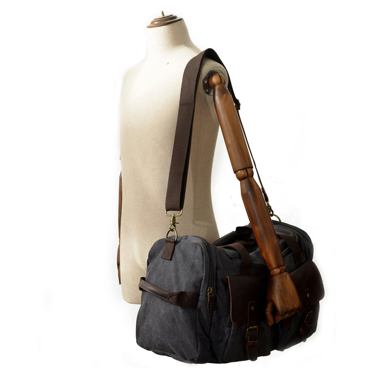 David - Mens Canvas Leather Duffle Bags