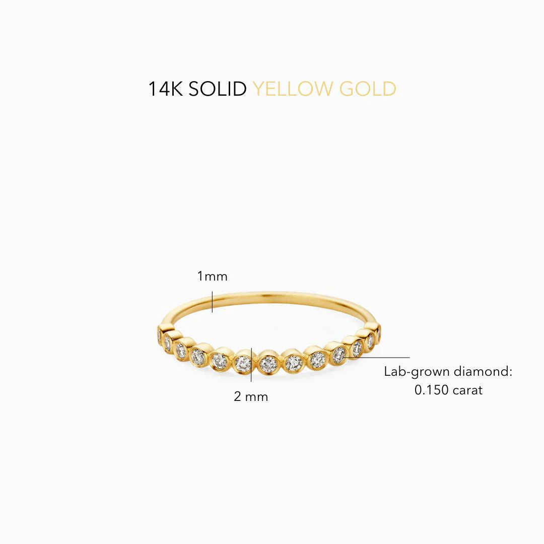 Diamond Bubble Ring | Gold 14k
