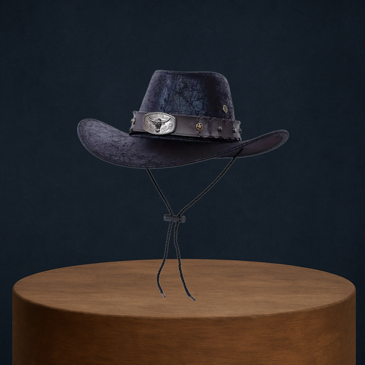 Patrick | Western Cowboy Hat with Bull Buckle