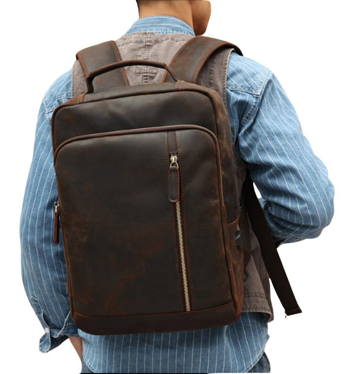 Austin - Vintage Crazy Horse Leather Backpack