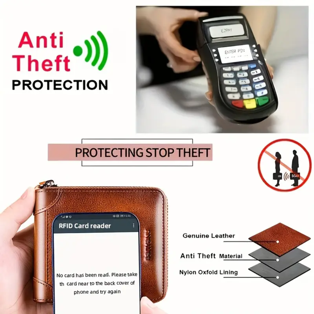 Jefrey | Vintage Bifold RFID Leather Wallet