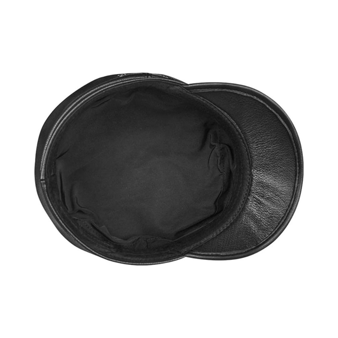 Arthur | Leather Fiddler Cap