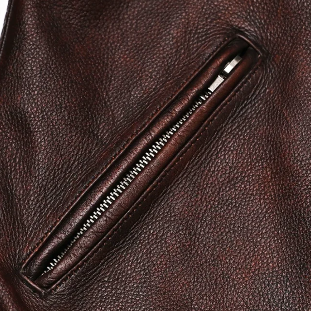 Alexander | Vintage Racer Leather Jacket