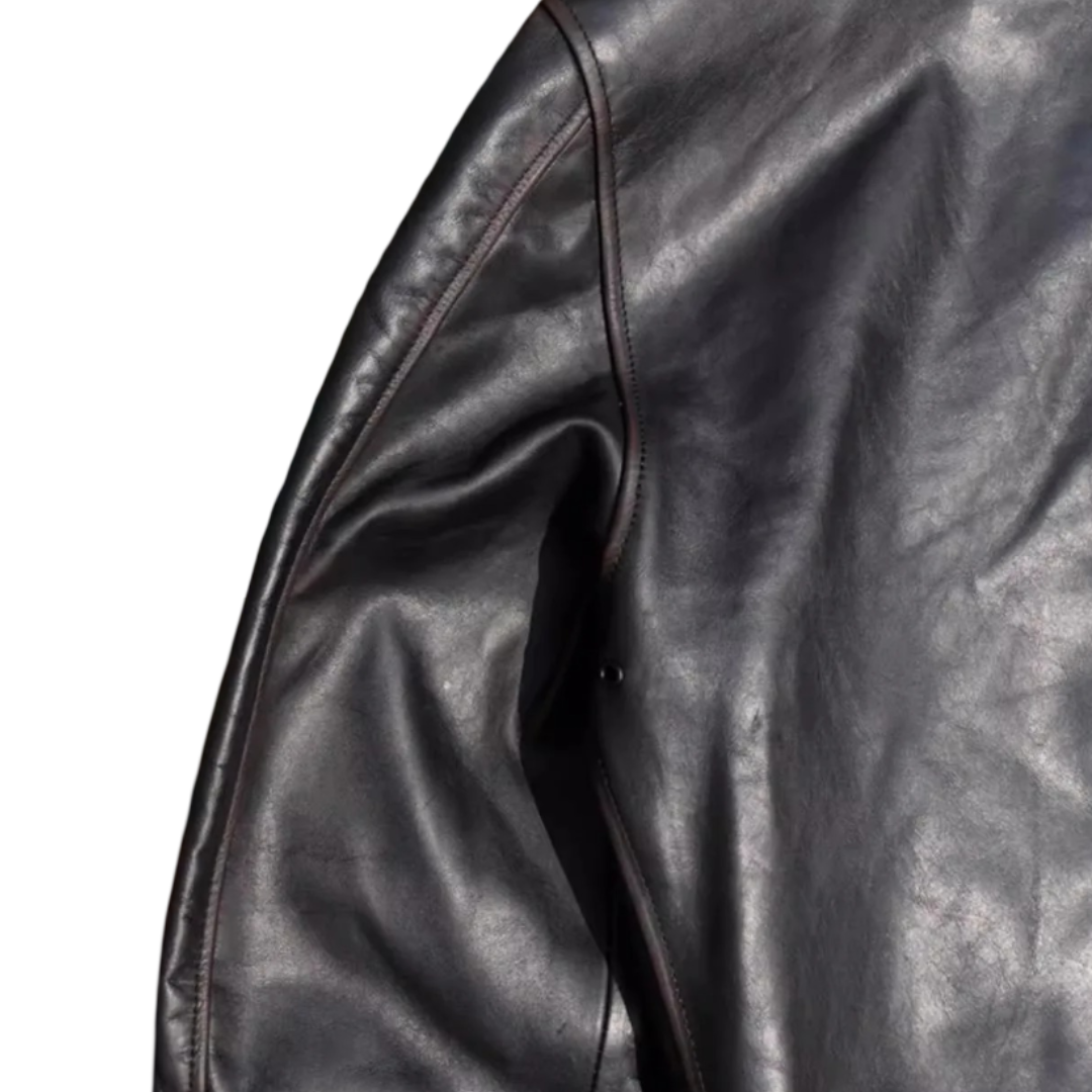 Samuel | Military Style A-2 Flight Leather Jacket