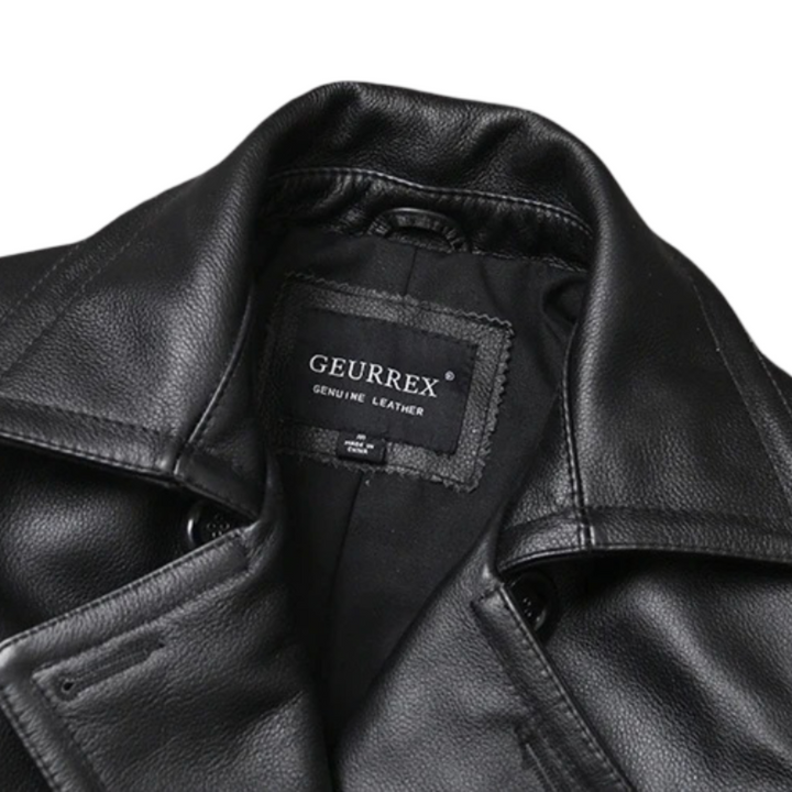 Ford | Men's Cowhide Double-Breasted Leather Jacket