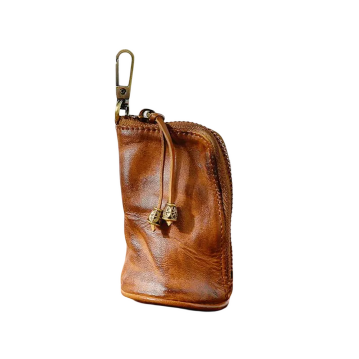 Steve | Leather Zippered Key Holder Wallet