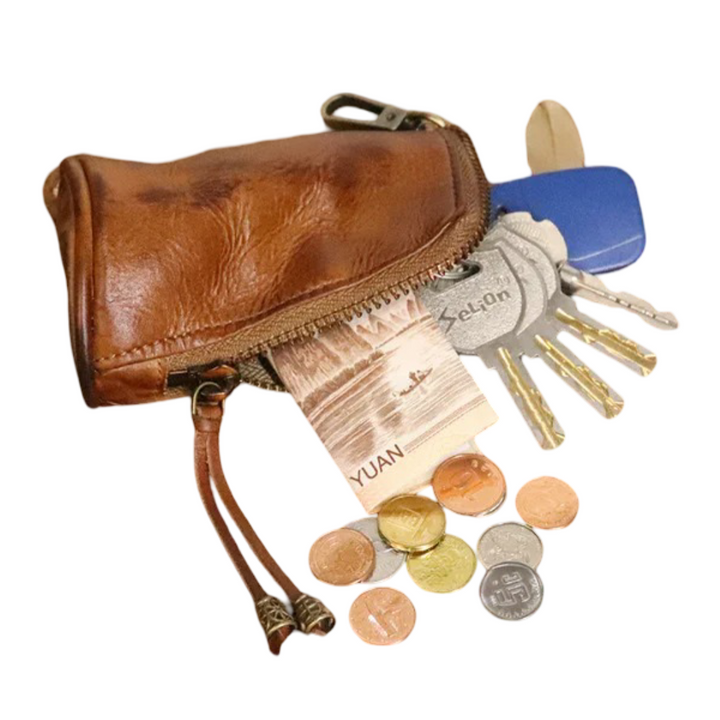 Steve | Leather Zippered Key Holder Wallet