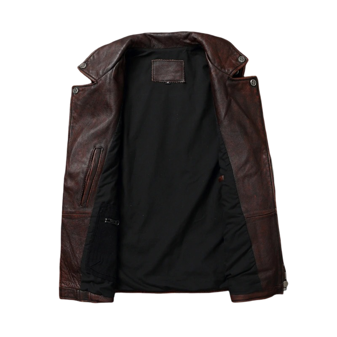 Viggo | Vintage Distressed Leather Vest