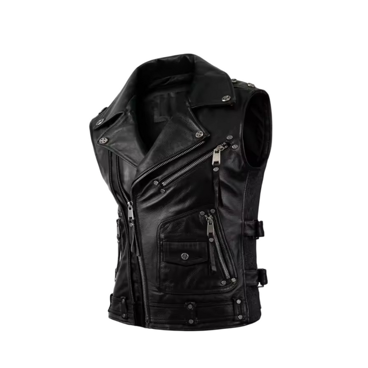 Viggo | Vintage Distressed Leather Vest