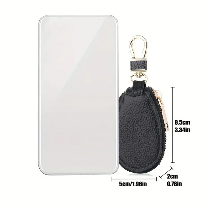 Rufus | Pebble Grain Leather Key Case Holder