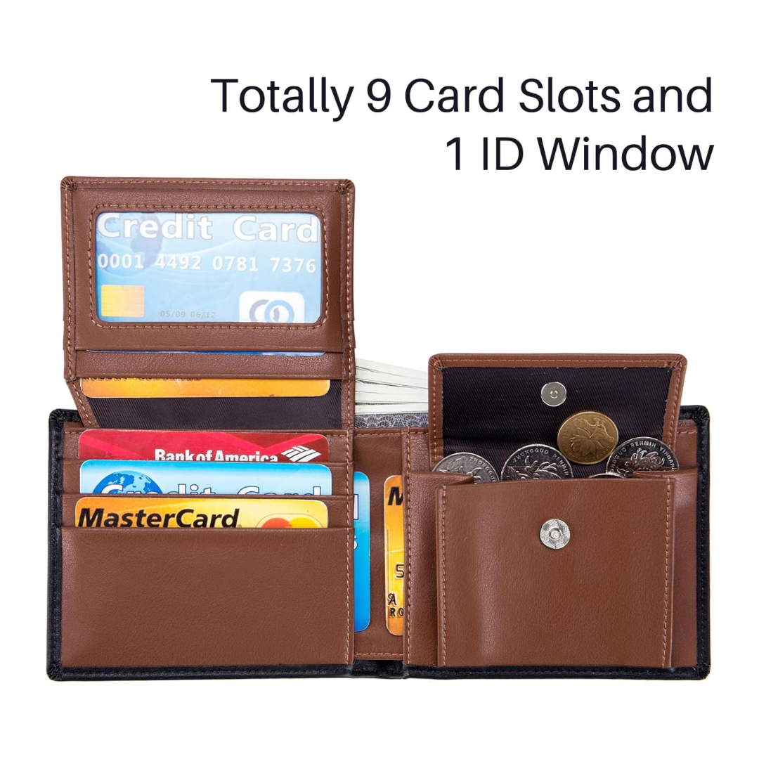 Sebastian | Two-Tone Leather Bifold | Wallet