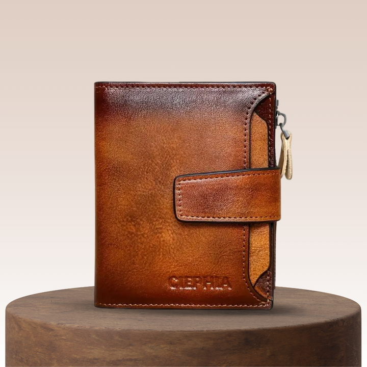 Callum | Vintage Leather RFID Duo-fold Wallet