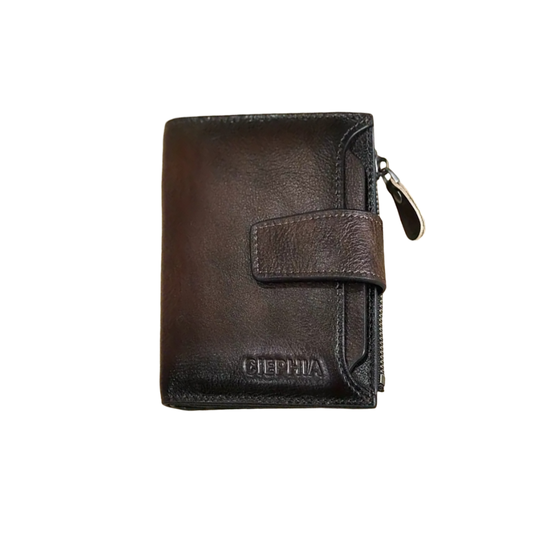 Callum | Vintage Leather RFID Duo-fold Wallet