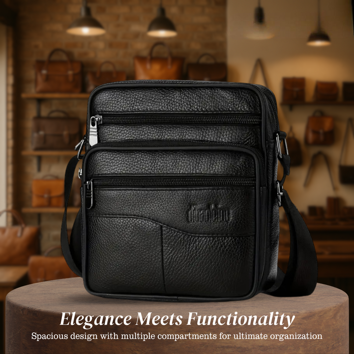 Carter - Leather Multifunctional Shoulder Bag for Men