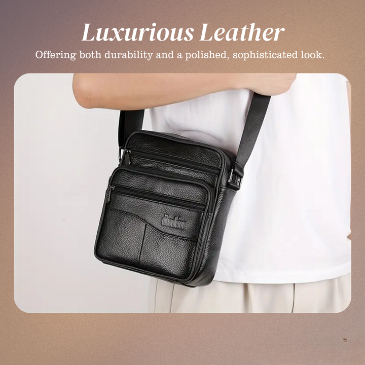 Carter - Leather Multifunctional Shoulder Bag for Men
