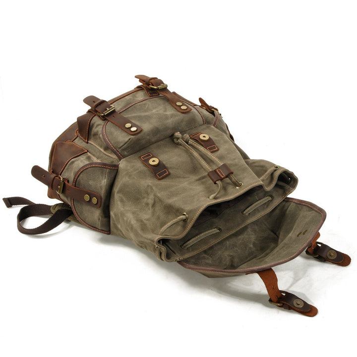 John - Heavy-Duty Canvas Hiking Backpack