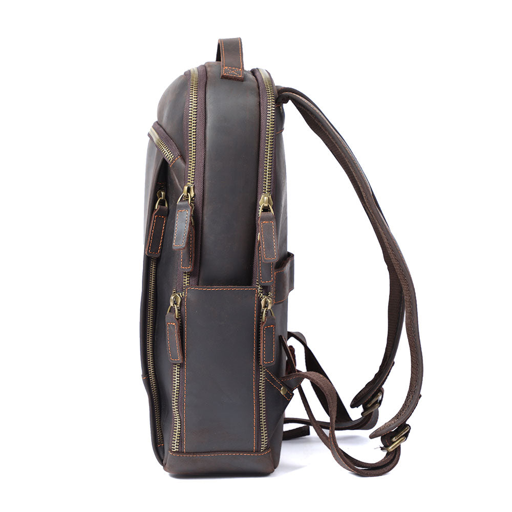 Andrew - Men’s Leather Laptop Rucksack
