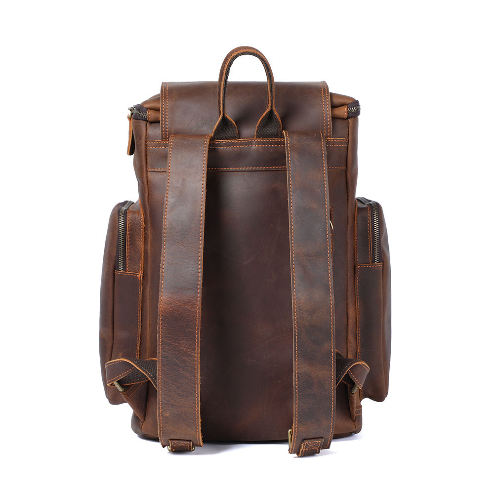 Charles - Men’s Leather Laptop Backpack